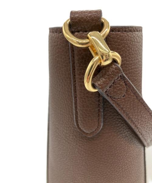 LAUREN RALPH LAUREN（ローレンラルフローレン）LAUREN RALPH LAUREN (ローレンラルフローレン) バケットバッグ ブラウンの古着・服飾アイテム