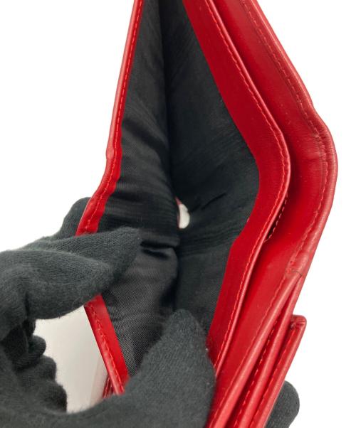 GUCCI（グッチ）GUCCI (グッチ) 2つ折り財布 レッド×ベージュの古着・服飾アイテム