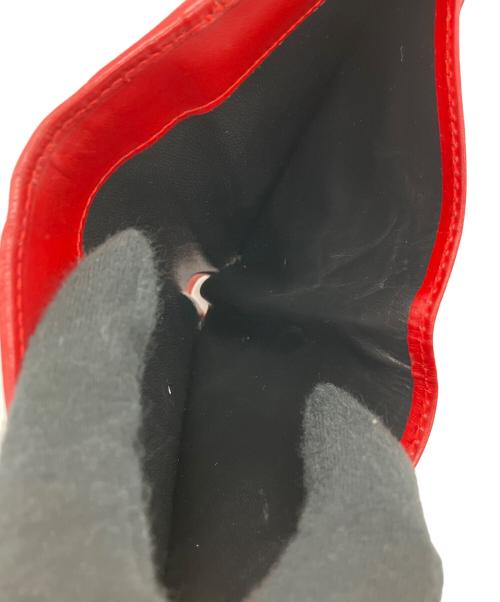 GUCCI（グッチ）GUCCI (グッチ) 2つ折り財布 レッド×ベージュの古着・服飾アイテム