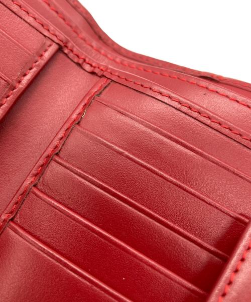 GUCCI（グッチ）GUCCI (グッチ) 2つ折り財布 レッド×ベージュの古着・服飾アイテム