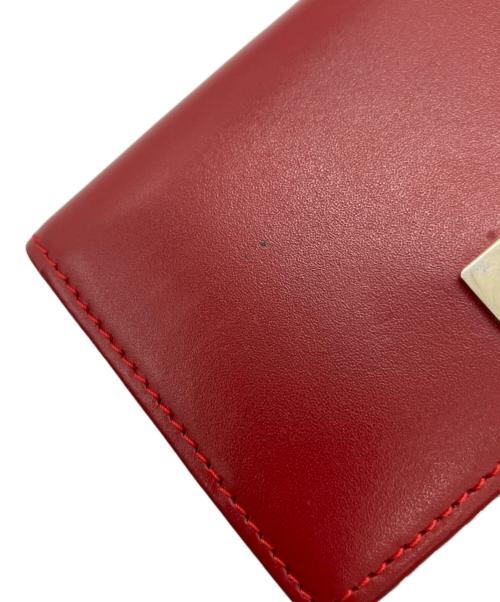 GUCCI（グッチ）GUCCI (グッチ) 2つ折り財布 レッド×ベージュの古着・服飾アイテム