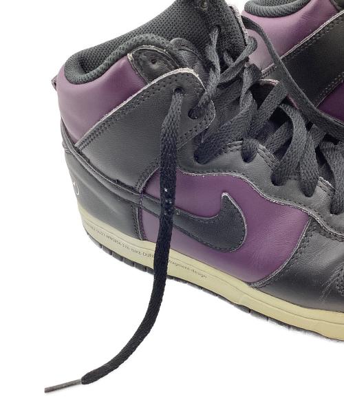 NIKE（ナイキ）NIKE (ナイキ) ハイカットスニーカー パープル×ブラック サイズ:26の古着・服飾アイテム