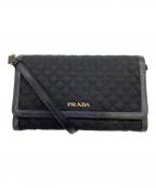 PRADAプラダ）の古着「ショルダーウォレット」｜ブラック