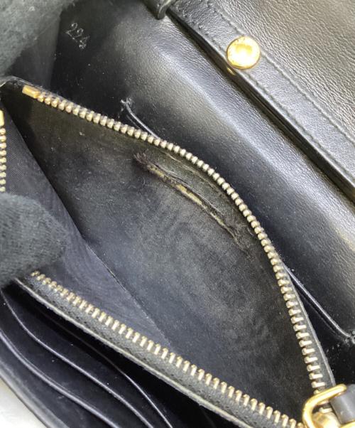 PRADA（プラダ）PRADA (プラダ) ショルダーウォレット ブラックの古着・服飾アイテム