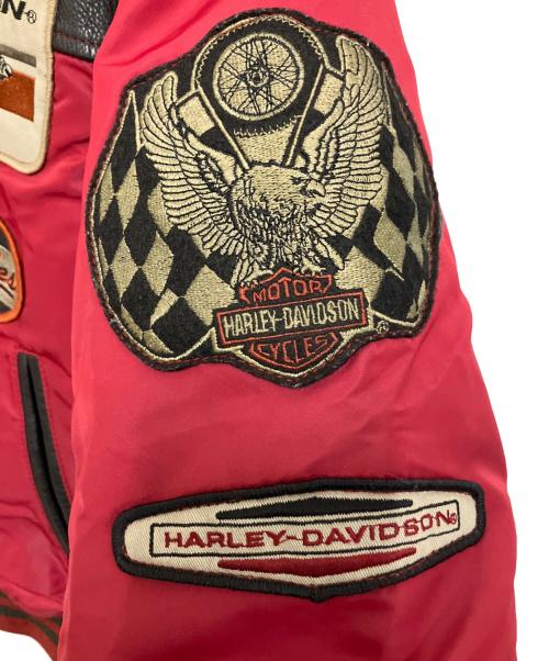 HARLEY-DAVIDSON（ハーレーダビッドソン）HARLEY-DAVIDSON (ハーレーダビッドソン) MA-1ジャケット レッド サイズ:Lの古着・服飾アイテム