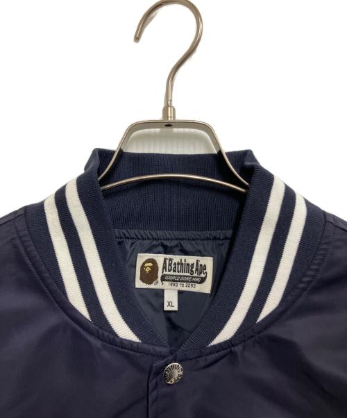 A BATHING APE（アベイシングエイプ）A BATHING APE (ア ベイシング エイプ) スタジャン ネイビー サイズ:XLの古着・服飾アイテム