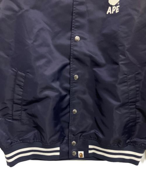 A BATHING APE（アベイシングエイプ）A BATHING APE (ア ベイシング エイプ) スタジャン ネイビー サイズ:XLの古着・服飾アイテム