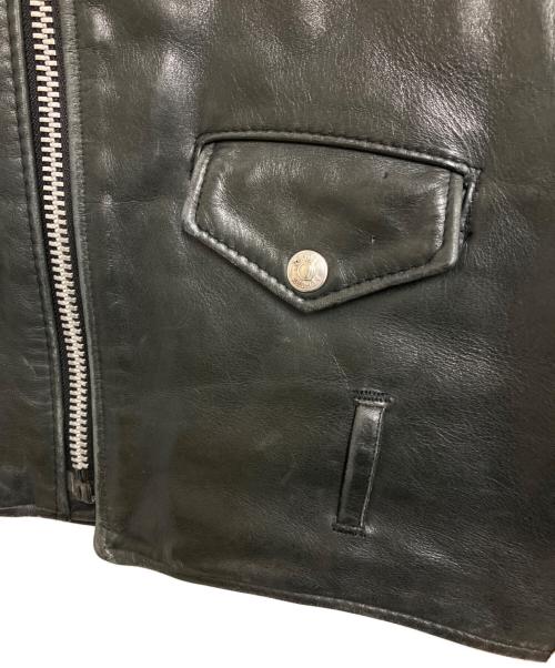 PERFECTO by Schott（パーフェクト バイ ショット）PERFECTO by Schott (パーフェクト バイ ショット) レザーライダースジャケット ブラック サイズ:M（40）の古着・服飾アイテム