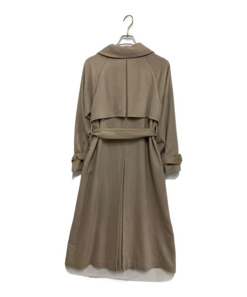 anuans（アニュアンス）anuans (アニュアンス) ウールロングトレンチコート ベージュ サイズ:Freeの古着・服飾アイテム