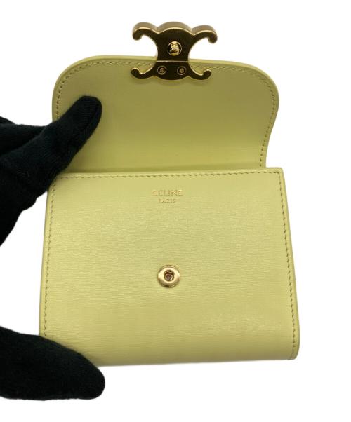 CELINE（セリーヌ）CELINE (セリーヌ) 3つ折り財布 イエローの古着・服飾アイテム