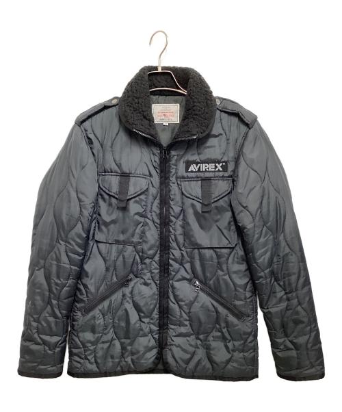 AVIREX（アヴィレックス）AVIREX (アヴィレックス) キルティングジャケット グレー サイズ:Mの古着・服飾アイテム