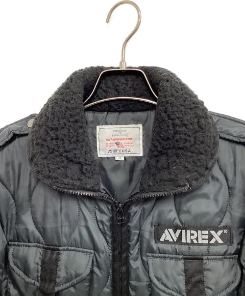 AVIREX（アヴィレックス）AVIREX (アヴィレックス) キルティングジャケット グレー サイズ:Mの古着・服飾アイテム