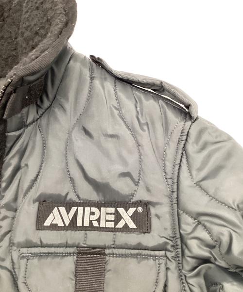 AVIREX（アヴィレックス）AVIREX (アヴィレックス) キルティングジャケット グレー サイズ:Mの古着・服飾アイテム