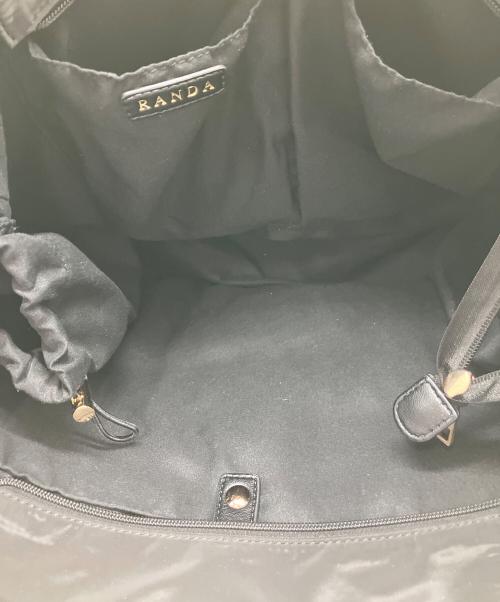 RANDA（ランダ）RANDA (ランダ) キルティングトートバッグ ブラックの古着・服飾アイテム