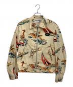 JUNYA WATANABE MAN×Lewis Leathersジュンヤワタナベマン×ルイスレザース）の古着「ジップブルゾン」｜ベージュ