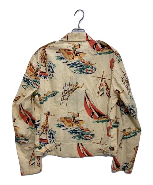 JUNYA WATANABE MAN（ジュンヤワタナベマン）JUNYA WATANABE MAN (ジュンヤワタナベマン) Lewis Leathers (ルイスレザース) ジップブルゾン ベージュ サイズ:Lの古着・服飾アイテム