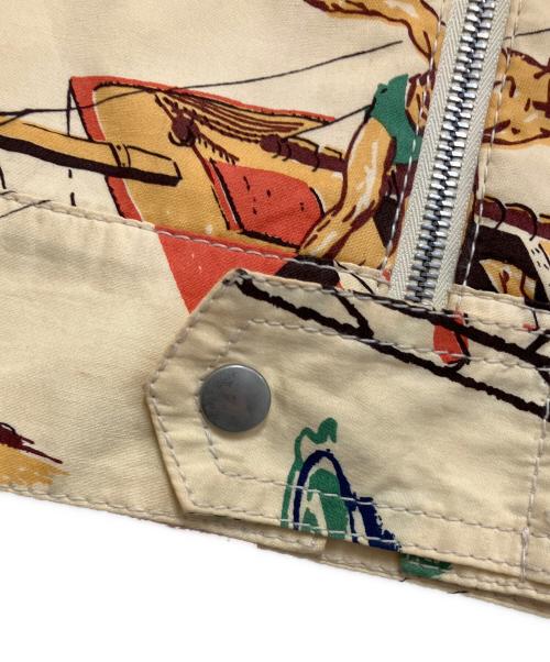 JUNYA WATANABE MAN（ジュンヤワタナベマン）JUNYA WATANABE MAN (ジュンヤワタナベマン) Lewis Leathers (ルイスレザース) ジップブルゾン ベージュ サイズ:Lの古着・服飾アイテム