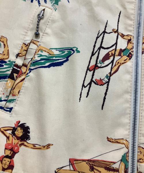 JUNYA WATANABE MAN（ジュンヤワタナベマン）JUNYA WATANABE MAN (ジュンヤワタナベマン) Lewis Leathers (ルイスレザース) ジップブルゾン ベージュ サイズ:Lの古着・服飾アイテム