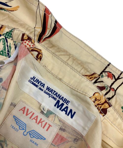 JUNYA WATANABE MAN（ジュンヤワタナベマン）JUNYA WATANABE MAN (ジュンヤワタナベマン) Lewis Leathers (ルイスレザース) ジップブルゾン ベージュ サイズ:Lの古着・服飾アイテム