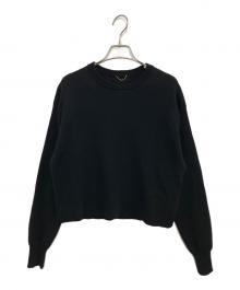 DEUXIEME CLASSE（ドゥーズィエム クラス）の古着「Washable Wool クルーネック プルオーバー」｜ブラック