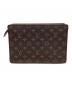 LOUIS VUITTON (ルイ ヴィトン) クラッチバッグ ブラウン：20000円