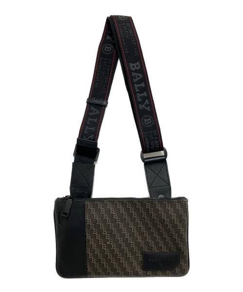 BALLY（バリー）BALLY (バリー) 2WAYバッグ グレー×ブラックの古着・服飾アイテム