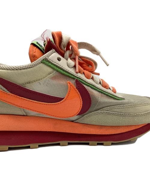NIKE（ナイキ）NIKE (ナイキ) CLOT (クロット) sacai (サカイ) スニーカー ベージュ×オレンジ サイズ:26の古着・服飾アイテム