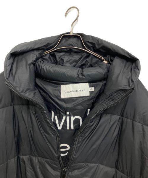 Calvin Klein Jeans（カルバンクラインジーンズ）Calvin Klein Jeans (カルバンクラインジーンズ) 中綿ジャケット ブラック サイズ:1Xの古着・服飾アイテム
