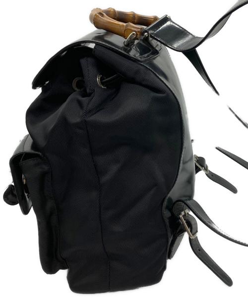 GUCCI（グッチ）GUCCI (グッチ) バンブーリュック ブラックの古着・服飾アイテム