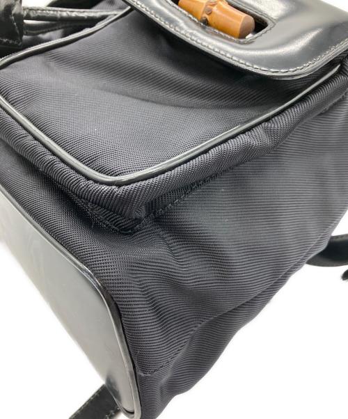 GUCCI（グッチ）GUCCI (グッチ) バンブーリュック ブラックの古着・服飾アイテム