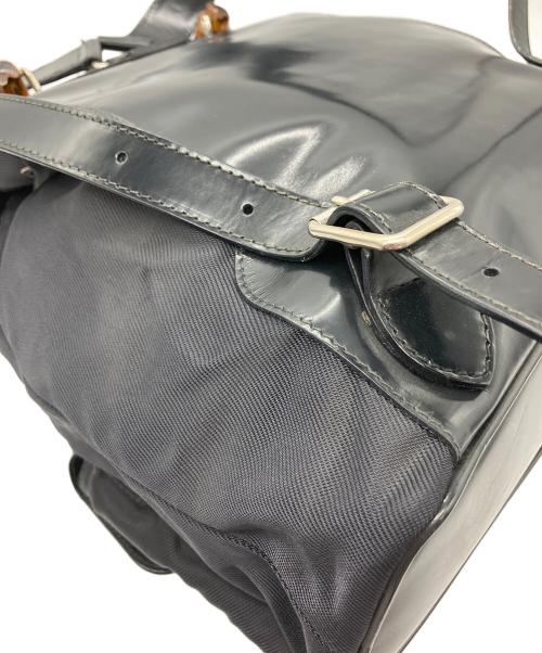 GUCCI（グッチ）GUCCI (グッチ) バンブーリュック ブラックの古着・服飾アイテム