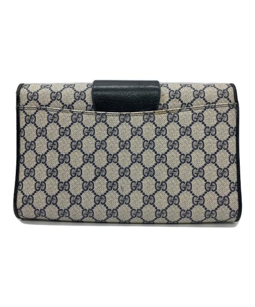 GUCCI（グッチ）GUCCI (グッチ) クラッチバッグ ブラック×ホワイトの古着・服飾アイテム