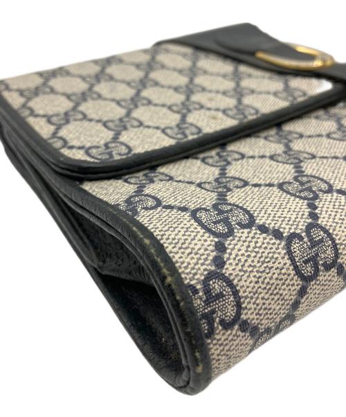 GUCCI（グッチ）GUCCI (グッチ) クラッチバッグ ブラック×ホワイトの古着・服飾アイテム