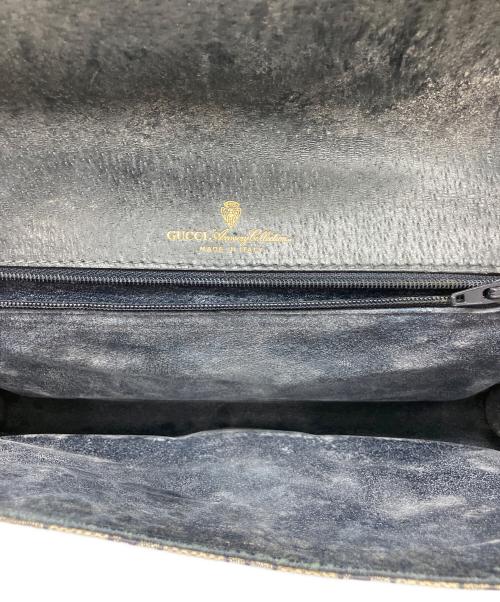 GUCCI（グッチ）GUCCI (グッチ) クラッチバッグ ブラック×ホワイトの古着・服飾アイテム