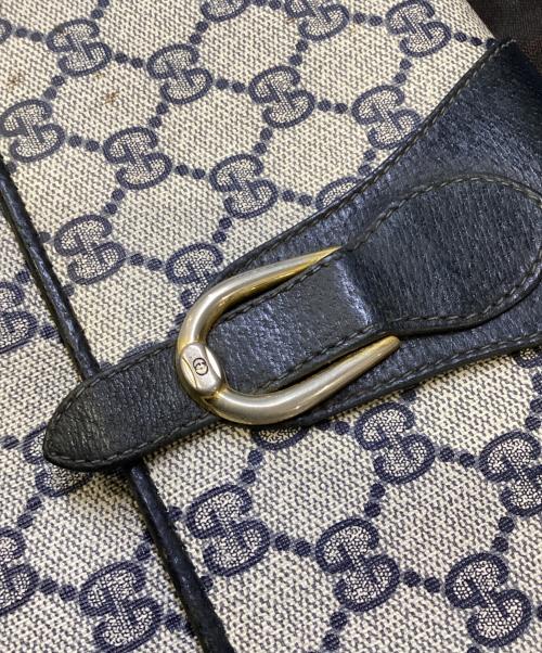 GUCCI（グッチ）GUCCI (グッチ) クラッチバッグ ブラック×ホワイトの古着・服飾アイテム