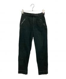 Maison Margiela（メゾンマルジェラ）の古着「Minimal Wool Trousers」｜ブラック