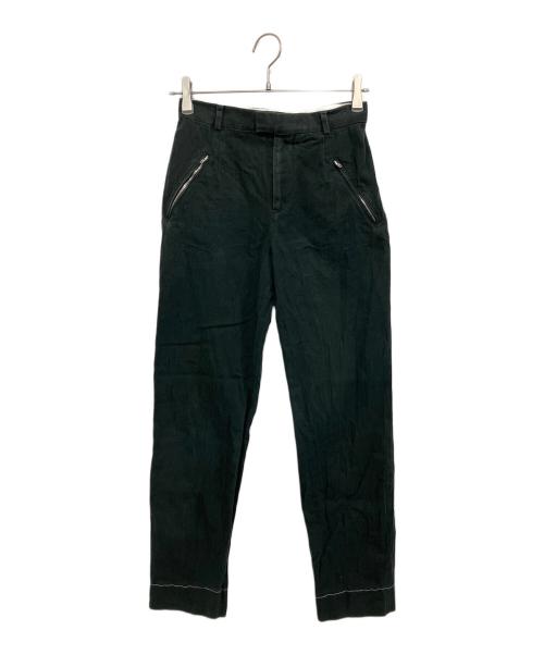 Maison Margiela（メゾンマルジェラ）Maison Margiela (メゾンマルジェラ) Minimal Wool Trousers ブラック サイズ:40の古着・服飾アイテム