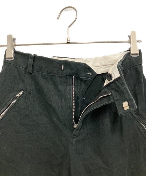 Maison Margiela（メゾンマルジェラ）Maison Margiela (メゾンマルジェラ) Minimal Wool Trousers ブラック サイズ:40の古着・服飾アイテム
