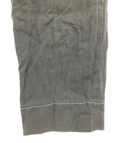 Maison Margiela（メゾンマルジェラ）Maison Margiela (メゾンマルジェラ) Minimal Wool Trousers ブラック サイズ:40の古着・服飾アイテム