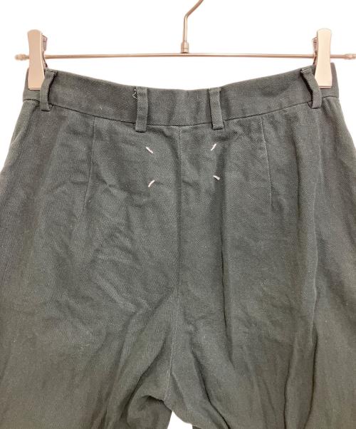 Maison Margiela（メゾンマルジェラ）Maison Margiela (メゾンマルジェラ) Minimal Wool Trousers ブラック サイズ:40の古着・服飾アイテム