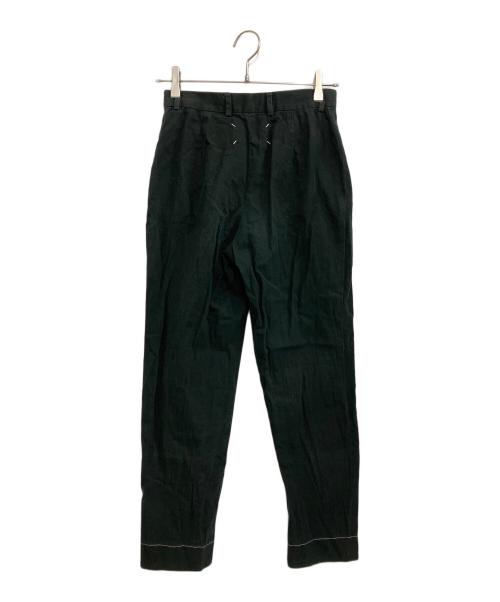 Maison Margiela（メゾンマルジェラ）Maison Margiela (メゾンマルジェラ) Minimal Wool Trousers ブラック サイズ:40の古着・服飾アイテム