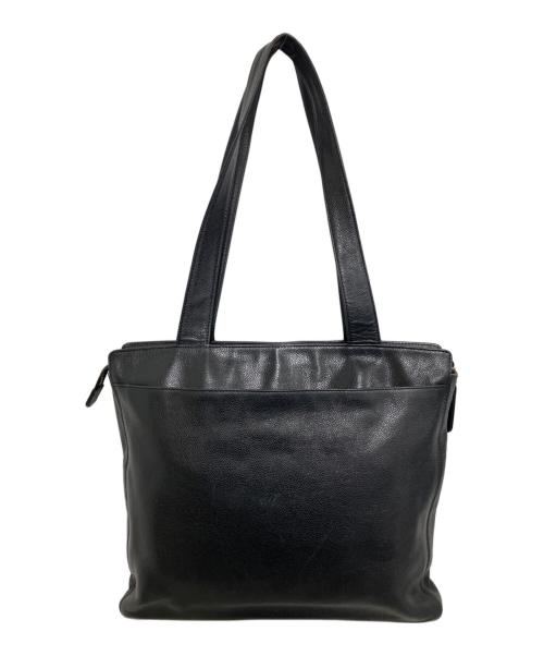 CHANEL（シャネル）CHANEL (シャネル) ロゴトートバッグ ブラックの古着・服飾アイテム