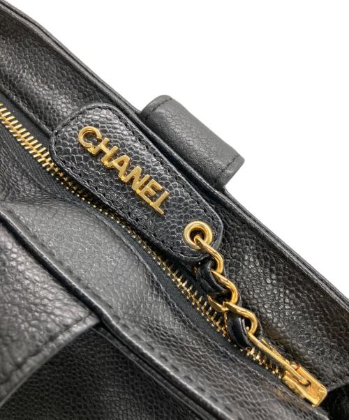 CHANEL（シャネル）CHANEL (シャネル) ロゴトートバッグ ブラックの古着・服飾アイテム
