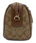 中古・古着 COACH (コーチ) 2WAYバッグ ベージュ×ブラウン：7000円