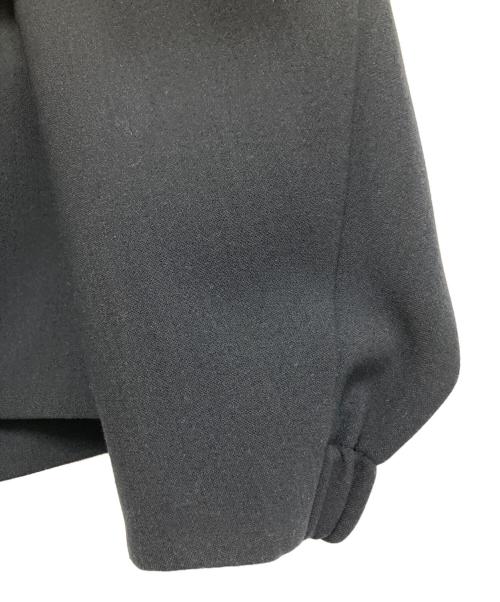 ebure（エブール）EBURE (エブール) ノーカラージャケット ブラック サイズ:Mの古着・服飾アイテム