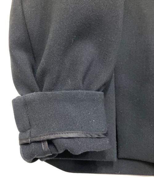 ebure（エブール）EBURE (エブール) ノーカラージャケット ブラック サイズ:Mの古着・服飾アイテム