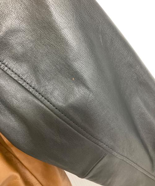COACH（コーチ）COACH (コーチ) レザー ヴァーシティ ジャケット ブラウン サイズ:Mの古着・服飾アイテム