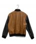 COACH (コーチ) レザー ヴァーシティ ジャケット ブラウン サイズ:M：16000円