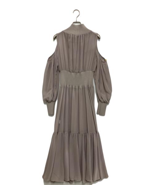 rienda（リエンダ）rienda (リエンダ) knitコンビスリットフレアワンピース サイズ:Sの古着・服飾アイテム