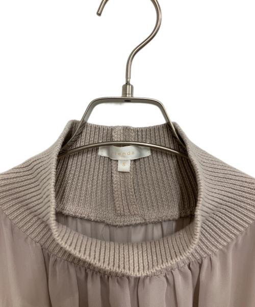 rienda（リエンダ）rienda (リエンダ) knitコンビスリットフレアワンピース サイズ:Sの古着・服飾アイテム